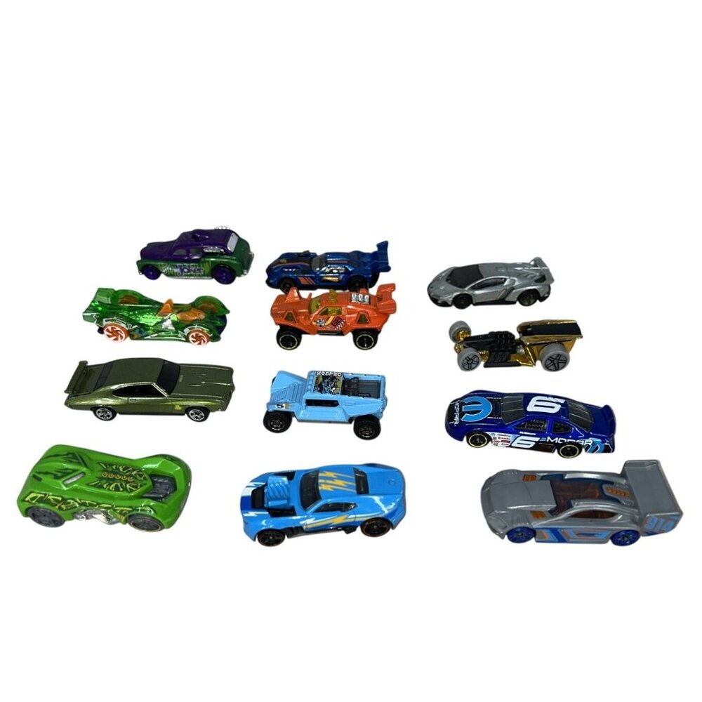 12 Pieces Hot Wheels & Matchbox Cars 2010s Toy Lot Dragon Joker Pontiac Mattel